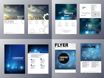 宣傳單設計矢量素材——素材中國sccnn.com代理代辦服務